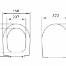 SEDILE WC VEGA DEDICATO (ARETUSA) TERMOINDURENTE KG 1,8 CERNIERE INOX