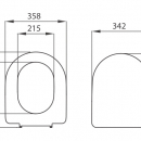 SEDILE WC LUCY DEDICATO (SINTESI) TERMOINDURENTE KG 2,0 CERNIERE INOX