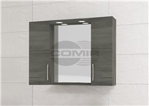 SPECCHIERA LED 2 ANTE ROVERE SCURO