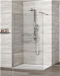 PARETE DOCCIA WALK-IN 140x200 CROMO CRISTALLO TRASPARENTE 8mm - 138-140